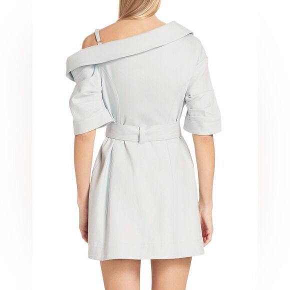 Cinq à Sept Milly Belted Stretch Denim Dress size 2 - Picture 3 of 11